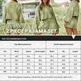 thumbnail image 4 of Avidlove Knit Pajama Set for Women Long Sleeve Floral Tops and Shorts Lounge Set with Pocket 2 Piece Matching Outfits Casual Sweater Sets Sleepwear, 4 of 6