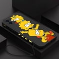 thumbnail image 1 of Funda de silicona con correa de mano para iPhone, carcasa de Los Simpsons para iPhone 14, 13, 12, 11 Pro Max, Mini, X, XR, XS MAX, SE20, 8, 7 Plus, 6, 6S Plus Fivean unisex, 1 of 2
