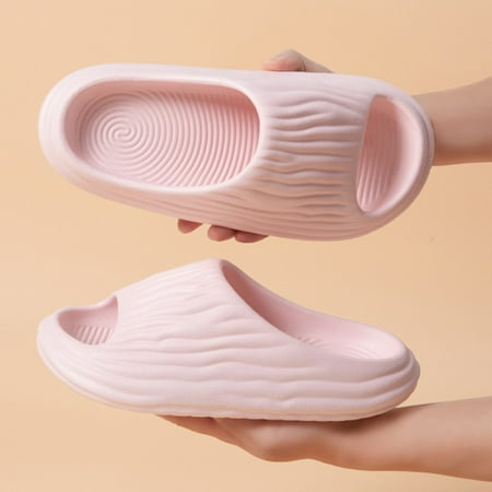

NECHOLOGY Warming Slippers for Women Microwave Women Slippers Fashion Simple Pattern Flat Indoor Outdoor Slippers for Women Size 7 Red 7
