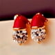 thumbnail image 2 of Pendientes navideños para mujer, tendencia 2023, novedad en el año, joyería, regalo, sombrero de Papá Noel de Navidad, aretes con perforación de Reno, 2 of 4