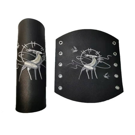 TIERPOP Archery Arm Protector Portable Skin Friendly Durable Leathers Archery Arm Guard