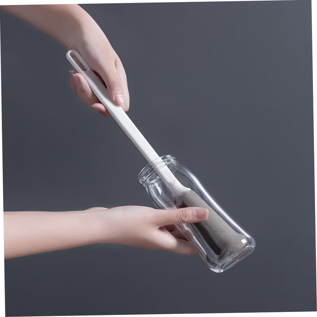 RENACLIPY 2PCS Sponge Bottle Cleaner White for Cleaning Hard to Reach Areas