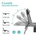 thumbnail image 3 of Patio Folding Chaise Lounge Chairs Set of 2,Outdoor Pool Lounge Chair with 4-Position Reclining Back,Breathable Mesh Seat for Beach, 3 of 7