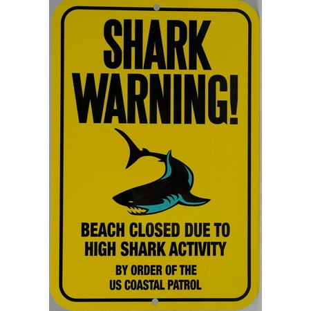 Shark Warning Sign - Walmart.com