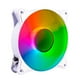 thumbnail image 2 of Kit 3 Ventiladores Gamer Balam Rush EOLOX BLAZE EX90KW 120mm ARGB Diseño Circular Rainbow 1200RPM Blanco 3 Pin Controladora BR-937955, 2 of 6