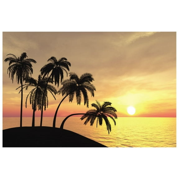 Sunset Beach Backdrop Banner (3Pc) - Party Decor - 3 Pieces