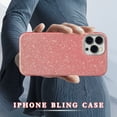 thumbnail image 6 of GALAPROX Bling Sparkle iPhone 15 Pro Case, Stylish Glitter Cute Protective Cover-Pink, 6 of 6