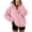 Pink B, variant on Womens Oversized Zip Up Hoodie Long Sleeve Casual Sweatshirt Relaxed Fit Hooded Jacket with Kangaroo Pocket