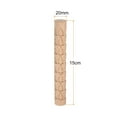 thumbnail image 6 of Ludlz Wooden Rolling Pin Clear Texture Leaves Snowflake Water Ripple Pattern Food Grade Slab Roller Printing Handmade Pottery Clay Stamp Embossed Roller Tool Kitchen Accessories, 6 of 8