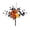 C, variant on Halloween Artificial Branch,Halloween Flexible Pumpkin Floral Stem Colorfast Weather Resistant Twig,Vase Filler Mantel Wall Wreath Accessory For Indoor Spooky House Decor