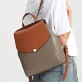 thumbnail image 2 of Mochila 2024 otoño e invierno nueva mochila de cuero con cera de aceite para mujer mochila escolar pequeña informal mochila pequeña de cuero dulce de moda, 2 of 5