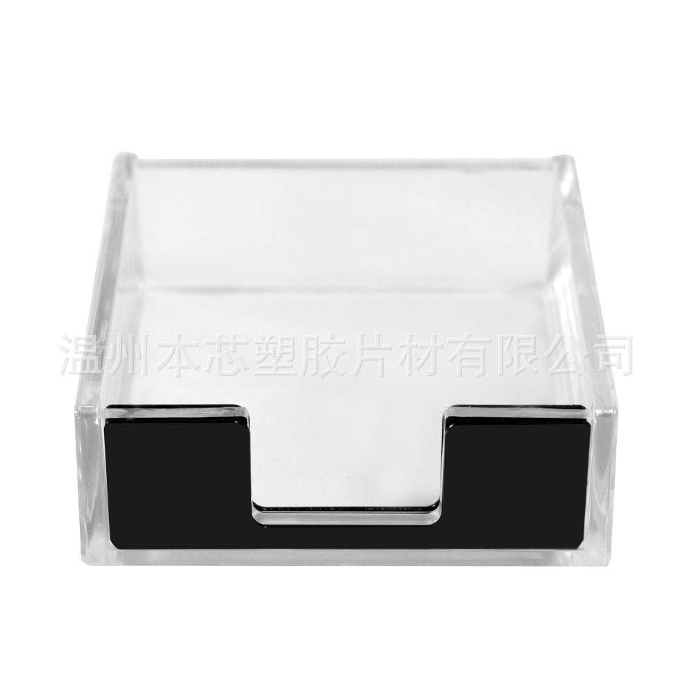 Memo Pad Holder Notepad Container Clear Memo Holder Memo Pad Dispenser Paperclip Holder