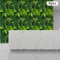 thumbnail image 2 of Artificial Greenery Wall Panels, 6-Piece Set, 23.6x15.7in 3D Plants, UV-Resistant Plastic, Wall-Mounted, for Restaurants/Weddings/Patios, 2 of 17