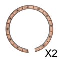 thumbnail image 1 of 2x1 pegatina de agujero de sonido de roseta para guitarra acústica, guitarra clásica, herramienta de decoración DIY Luthier 2 piezas, 1 of 8