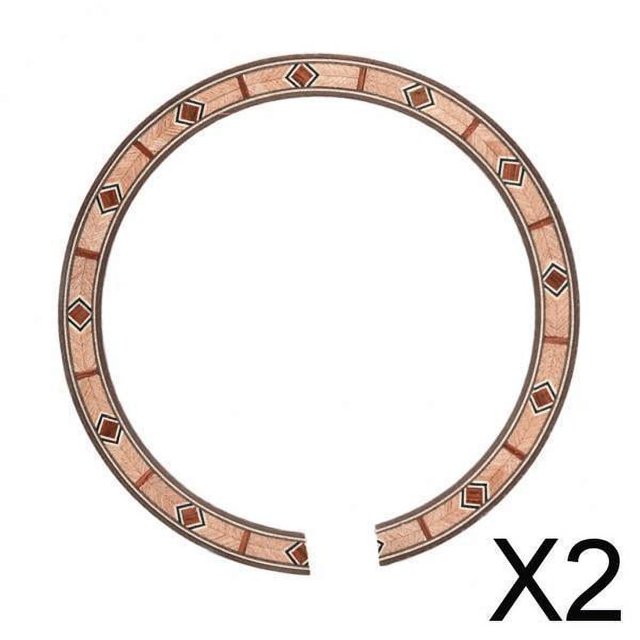 2x1 pegatina de agujero de sonido de roseta para guitarra acústica, guitarra clásica, herramienta de decoración DIY Luthier 2 piezas