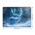thumbnail image 2 of Area Rugs For Living Room Decor - Icy Blue Snowy Deer Soft Anti Slip Throw Washable Rugs 5x7 For Bedroom, Indoor Carpet For Bedroom Living Room 80x58In, 2 of 7