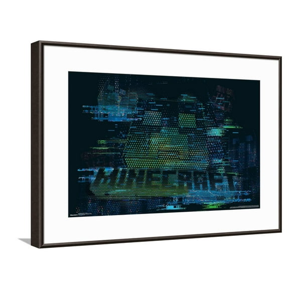 Minecraft: Glitch - Creeper Canvas Wall Poster, 14.725" x 22.375"