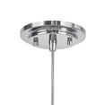 thumbnail image 5 of Aspen Creative 61080-2 Adjustable One-Light Hanging Mini Pendant Ceiling Light, Transitional Design in Chrome Finish, Metal Wire Shade, 9 1/2" Wide, 5 of 5