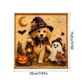 thumbnail image 2 of Halloween Dog Pearl Art DIY Kit, Diamond Art (Style D) Spooky Cute 3D Pearl Diamond Painting Crafts Kits for Adults, DIY Fall Home Decor Wall Art, 2 of 5