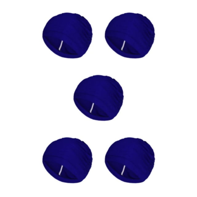 Maytalsory Restez Élégant et Confortable pour une Bonnet de Bain Ultime pour Femmes Bonnet de Natation Durable Bleu 5Set