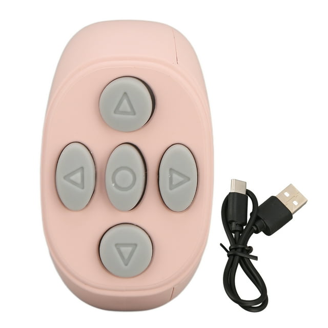 Control remoto Bluetooth multifunción con diseño de anillo, obturador inalámbrico para selfies en casa, color rosa