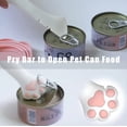 thumbnail image 2 of Meow&Woof Cat Wet Food Spoon, Mini Spatula for Pet Canned Food, BPA Free Can Spoons for Animal Feeding, Small Jars Spatulas, Easy Clean Scraper for Dog Food Cans （White Cat Pattern）, 2 of 5