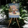 thumbnail image 4 of Merry Christmas Woofmas Xmas Noel Yorkshire Terrier Santa Snowman Vertical Matte Canvas Poster Yorkie Dog Lover Gifts Wall Art Home Decor - 13016, 4 of 5