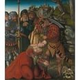 thumbnail image 2 of Lucas Cranach the Elder 20x22 Gold Ornate Framed and Double Matted Museum Art Print Titled - The Martyrdom of Saint Barbara (ca. 1510), 2 of 4