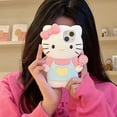 thumbnail image 5 of 3D Kawaii Dark Kuromi Kitty Family Cartoon Silicon Soft Phone Case for iPhone 16 15 Plus 14 Pro Max 13 Pro 12 11 X XS XR 15 Pro, 5 of 9