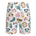 thumbnail image 6 of Kdxio Cartoon Animals Pattern Mens Casual Shorts - Drawstring Summer Beach Sports Shorts for Men, 6 of 9