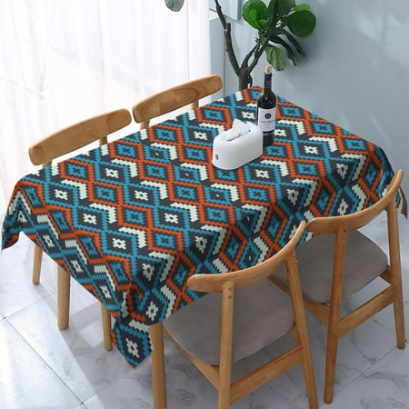 

Tablecloth Vintage Pattern Background Table Cloth For Rectangle Tables Waterproof Resistant Picnic Table Covers For Kitchen Dining/Party(54x72in)