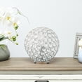 thumbnail image 5 of Elipse Medium 8" Contemporary Metal Crystal Round Sphere Glamourous Orb Table Lamp, Chrome, 5 of 5