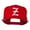 Red, variant on Old English Z Embroidered Cap - Black OSFM