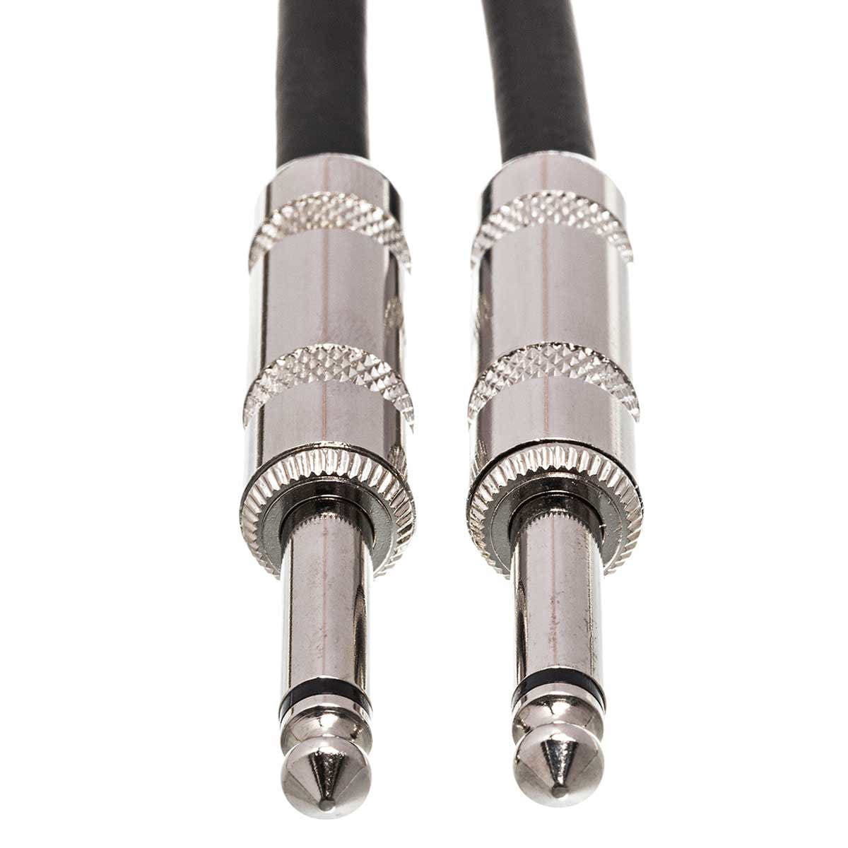 Hosa Technology 18 ft Cloth Braided Guitar Cable Straight to Straight, Black & Red