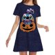 thumbnail image 1 of Vestido corto hasta la rodilla de manga corta con cuello redondo para mujer, minivestido Sexy con estampado de Mickey y Minnie de Disney para fiesta de Halloween, 2022, 1 of 5