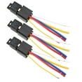 thumbnail image 1 of Module Relais Clignotant LED, Facile à Brancher et à Jouer Étanche DC12V 80A 3 Pcs Relais de Lumière, Type Plug-In Antichoc Automobile pour Automobile, 1 of 7