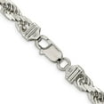 thumbnail image 3 of 925 Sterling Silver Rope Chain Styles Necklace 7 mm Diamond-cut 30 inch, 3 of 4