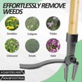 thumbnail image 5 of 2025 Weeder - The Original Stand Up Weed Puller Tool Made with Long Handle - Real Bamboo & 4-Claw Steel Head, Weeding Tool Weed Remove Tool for Lawn/Y, 5 of 5