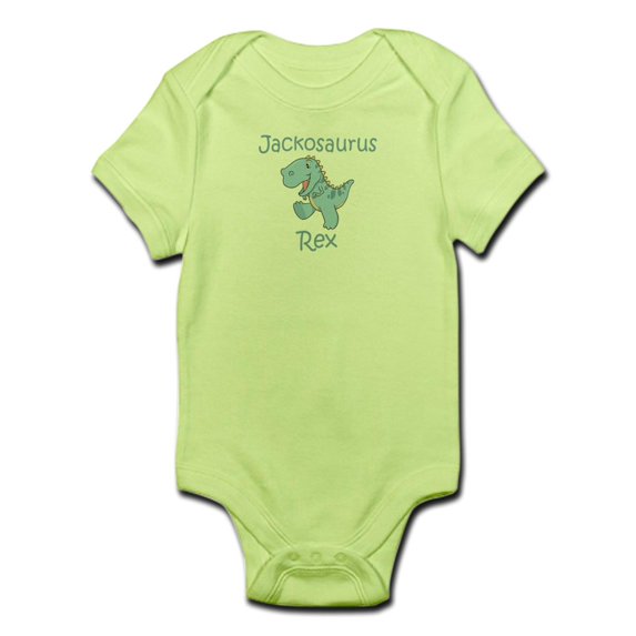 CafePress - Mom, Dad, & Jackosaurus Infant Bodysuit - Baby Light Bodysuit