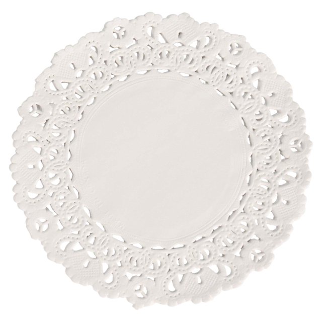 Servilletas de Papel Caladas School Smart 10 cm Paquete de 100 Blancas