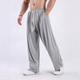 thumbnail image 5 of Loose Fit Wide Leg Pants for Men/Women Drawstring Waist Comfortable Casual Relaxed Trousers Soft Fabric Breathable Design, 5 of 5