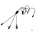 thumbnail image 5 of Lámpara de araña de estilo industrial retro, personalidad creativa, multicabezal, una para tres, estilo europeo, lámpara de cafetería/restaurante, línea de enchufe, lámpara de araña pequeña (sin fuent, 5 of 5