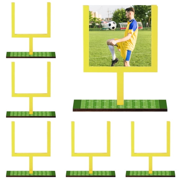 6 Pcs Football Goal Post Centerpieces, Football Party Decorations, Field Goal Post for Football Theme Party, Sports Events, Tabletop Decor