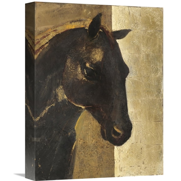 Global Gallery Albena Hristova 'Trojan Horse I Gold' Canvas Wall Art