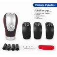 thumbnail image 3 of 5/6 Speed Universal R PU Leather Gear Shift Knob Manual Car Gear Stick Head Shift Replacement Knob Modified Shift Head, 3 of 5