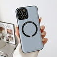 thumbnail image 1 of TECH CIRCLE for iPhone 13 Pro Max PU Leather Case Compatible with Magsafe, Slim Luxury Non-Slip Grip Rugged Bumper Shockproof Full Body Protective Cover Phone Cases for iPhone 13 Pro Max 6.7",Blue, 1 of 7