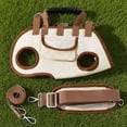 thumbnail image 2 of kurtrusly Dog - Shoulder Portable Pet Adjustable Dogs Diagonal Cross Shoulder Bag, Cat - Breathable in Three zes (Brown) M, 2 of 6