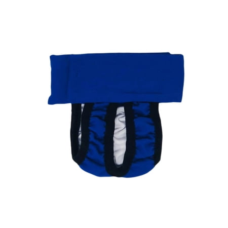 Barkertime Royal Blue Washable Cat Diaper Pull-up - Made in USA