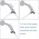 thumbnail image 5 of 3-way diverter Valve switch for shower, hand shower and overhead shower shower arm 3-way diverter solid brass, polished chrome (PV8), 5 of 5
