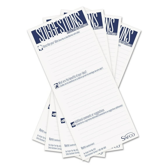 Safco Refill Suggestion Cards (Set of 60)